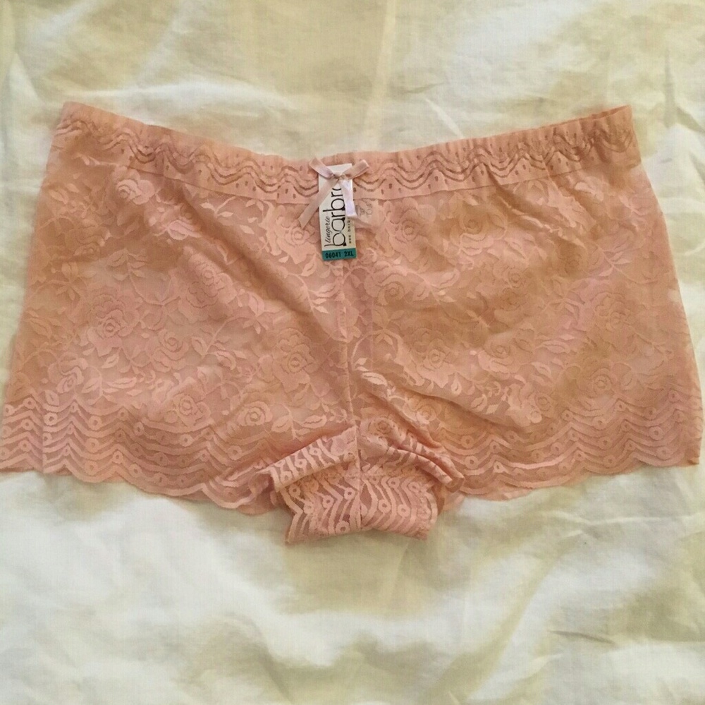 Price Drop! NWT Pink lace boyshort panties